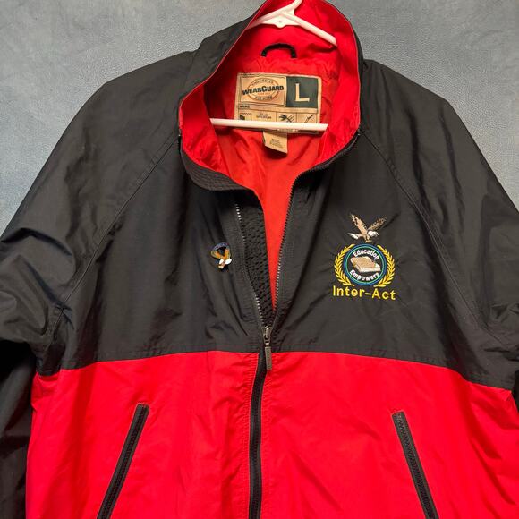 WearGuard Inter-Act Jacket Education Zip Up Heavy Windbreaker Eagle Logo Pin - Picture 13 of 15
